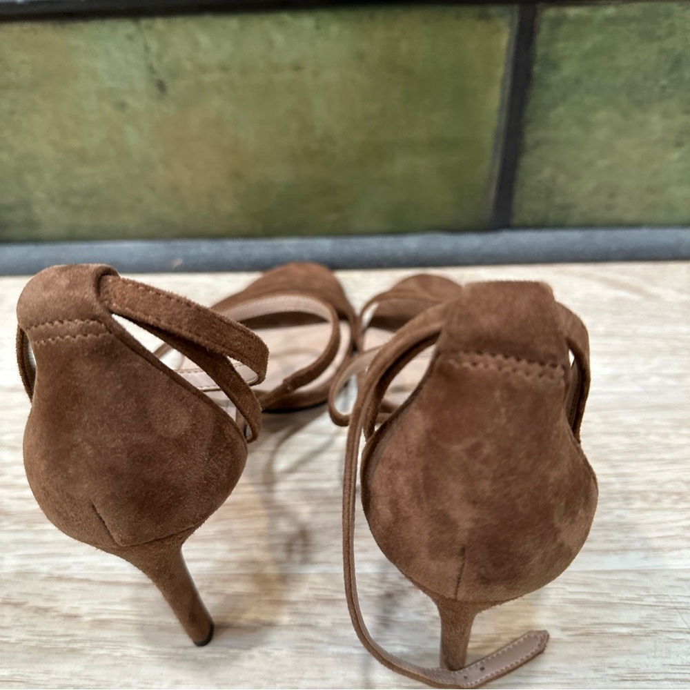 Brown Suede Strappy Women's Heels Size 8.5 by Banana Republic - Picture 6 of 11